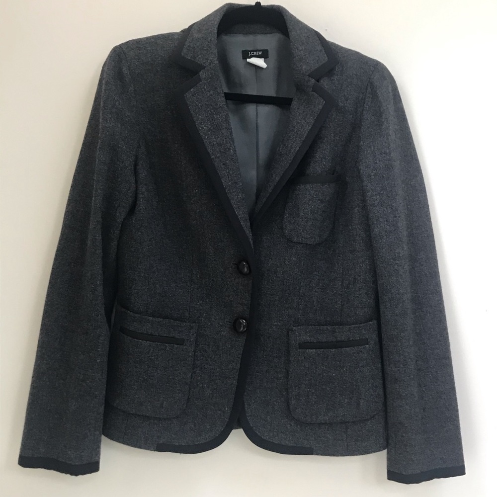 J. Crew Charcoal Gray Wool Blazer